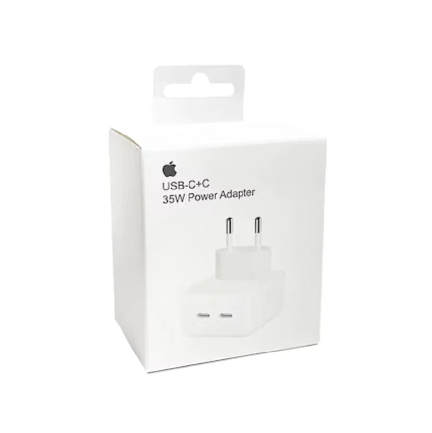 Încărcător rapidretea APPLE USB C + C 35 W, alb